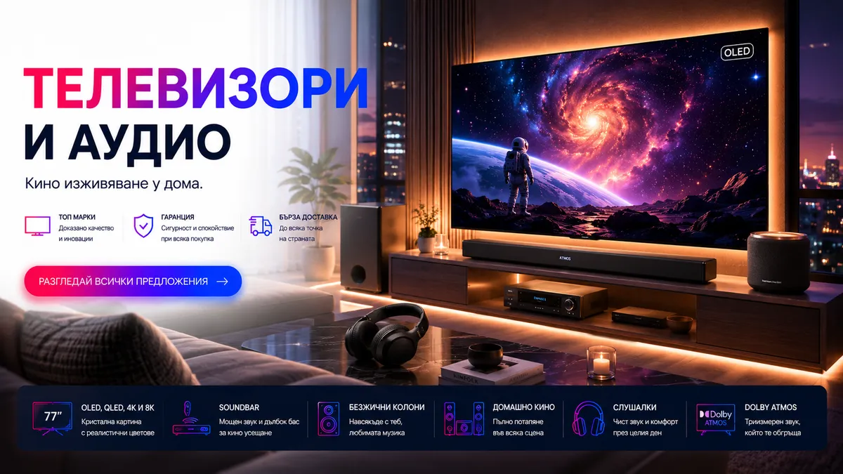Телевизори и аудио