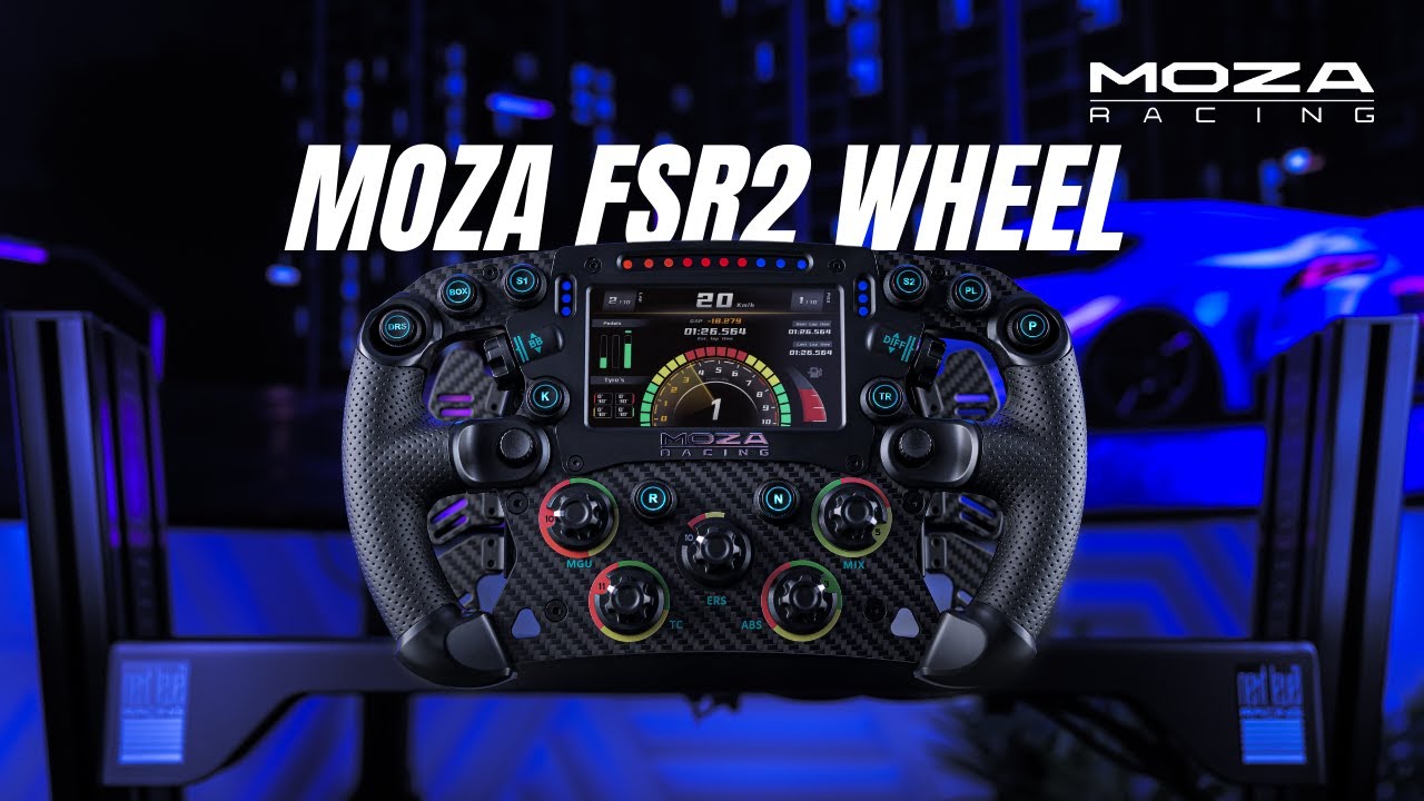 Волан с дисплей MOZA Racing FSR 2 Formula, Черен - RS068
