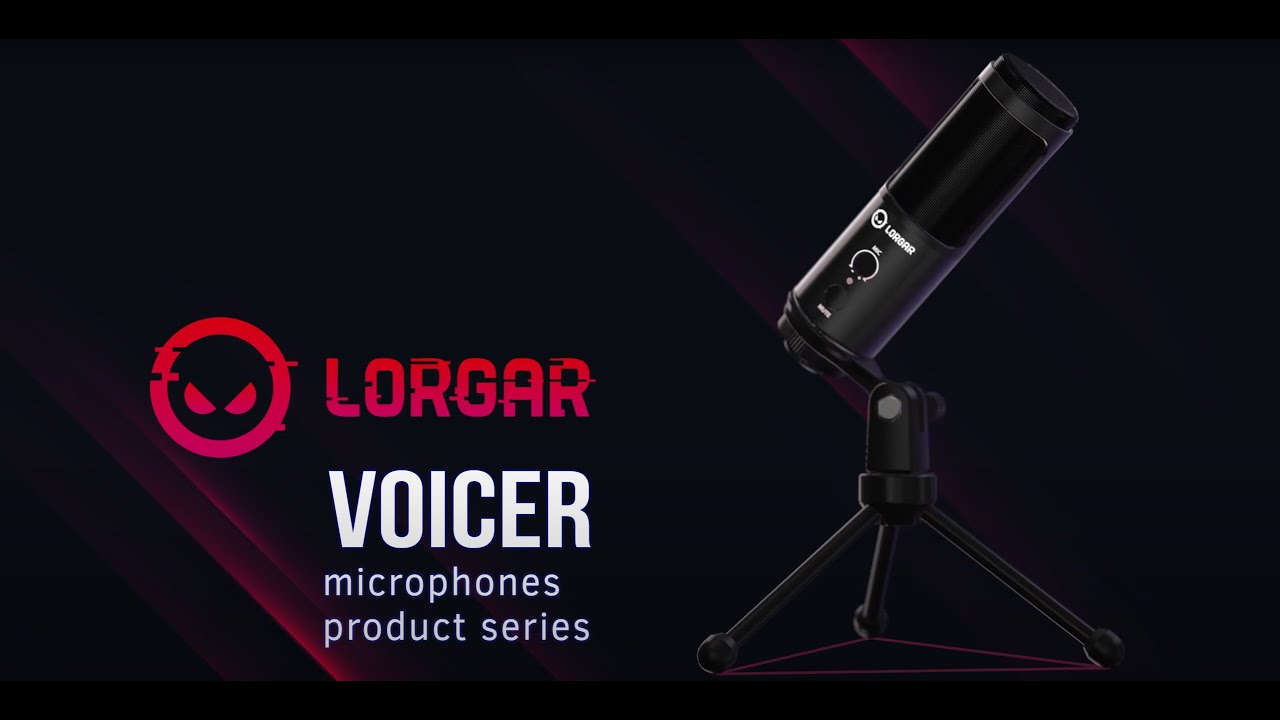 Микрофон Lorgar Voicer 721, Черен - LRG-CMT721
