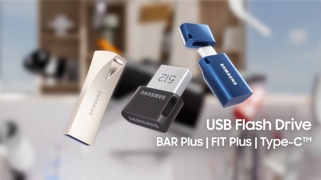Флаш памет 64GB Samsung MUF-64DA, Синя - MUF-64DA/APC