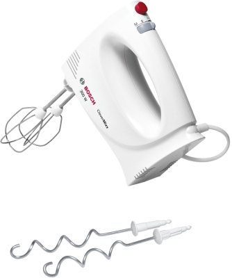 Ръчен миксер Bosch CleverMixx, 300 W, 2 степени, Бял - MFQ3010 gallery image 1