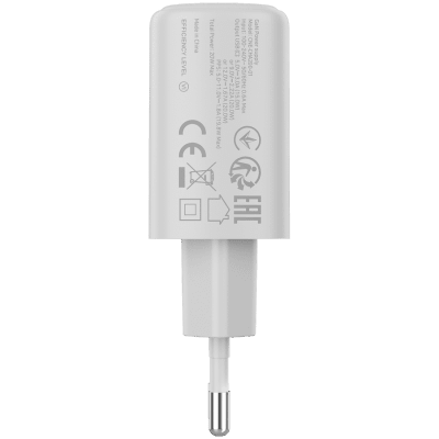 Зарядно устройство Canyon OnCharge 200 20 W, Бяло - CNE-CHA200-01 gallery image 3