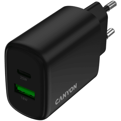 Зарядно устройство Canyon OnCharge 250 25 W, Черно - CNE-CHA250-31 gallery image 4
