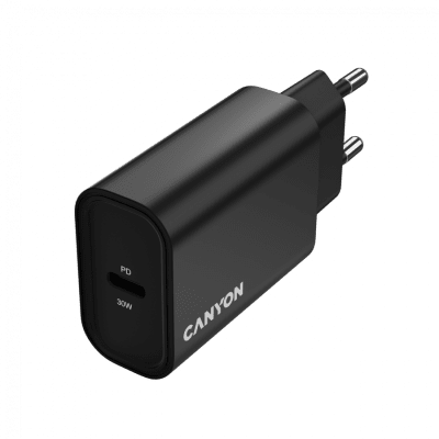 Зарядно устройство Canyon OnCharge 30CL 30 W, Черно - CNE-CHA30CLB gallery image 4