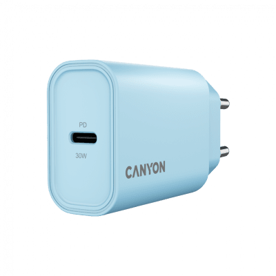 Зарядно устройство Canyon OnCharge 30CL 30 W, Синьо - CNE-CHA30CLLBL gallery image 5