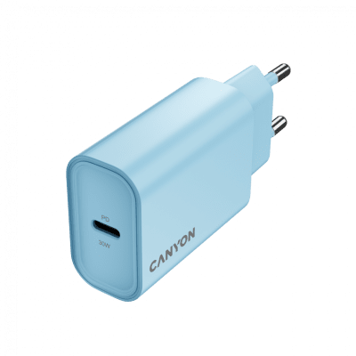 Зарядно устройство Canyon OnCharge 30CL 30 W, Синьо - CNE-CHA30CLLBL gallery image 2