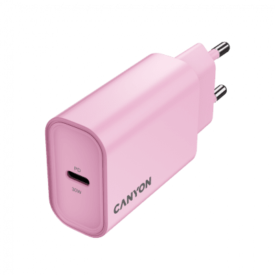 Зарядно устройство Canyon OnCharge 30CL 30 W, Розово - CNE-CHA30CLPK gallery image 5
