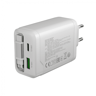 Зарядно устройство Canyon 65RC 65W, Бяло - CNS-CURC65ACW gallery image 7
