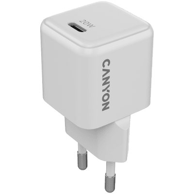 Зарядно устройство Canyon CU20C 20 W, Бяло - CNS-CUW20C gallery image 1