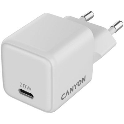 Зарядно устройство Canyon CU20C 20 W, Бяло - CNS-CUW20C gallery image 4