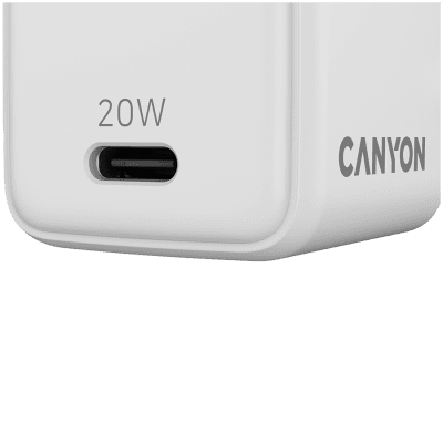 Зарядно устройство Canyon CU20C 20 W, Бяло - CNS-CUW20C gallery image 5