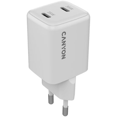 Зарядно устройство Canyon CU35CC 35 W, Бяло - CNS-CUW35CC gallery image 1