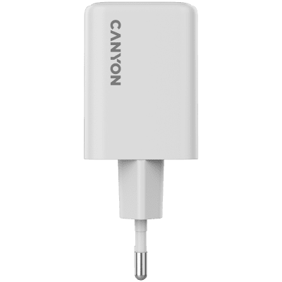 Зарядно устройство Canyon CU45CC GaN 45W, Бяло - CNS-CUW45CC gallery image 2