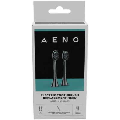 Комплект накрайници за електрическа четка за зъби AENO Dental Brush DB4/6, Черен - ADBTH4-6 gallery image 2