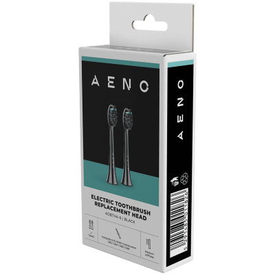 Комплект накрайници за електрическа четка за зъби AENO Dental Brush DB4/6, Черен - ADBTH4-6 gallery image 3
