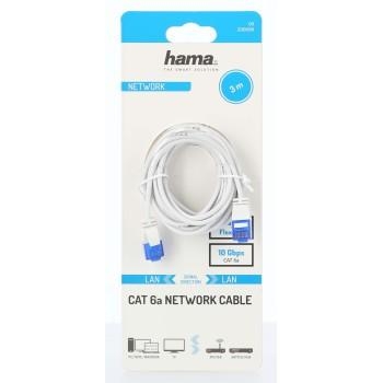 Мрежов кабел Hama Flexi-Slim RJ-45 към RJ-45, Cat 6a, U/UTP, 3 m, Бял - Hama-200690 gallery image 2