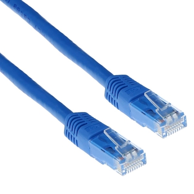 Мрежов пач кабел ACT RJ-45 към RJ-45, CAT 6, 2 m, Син - IB8602 gallery image 1