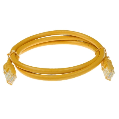 Мрежов пач кабел ACT RJ-45 към RJ-45 , CAT 6, 1.5 m, Жълт - IB8851 gallery image 2