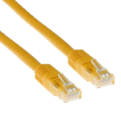 Мрежов пач кабел ACT RJ-45 към RJ-45, Cat.6, 5 m, Жълт - IB8805 gallery image 1