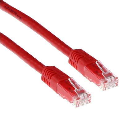 Мрежов пач кабел ACT RJ-45 към RJ-45, CAT 6, 5 m, Червен - IB8505 gallery image 1