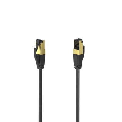 Мрежов пач кабел Hama RJ-45 към RJ-45, CAT 8, 1.50 m, Черен - Hama-200692 gallery image 1