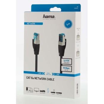 Мрежов пач кабел Hama RJ-45 към RJ-45, CAT 6a, 3 m, Черен - Hama-200681 gallery image 2