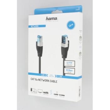 Мрежов пач кабел Hama RJ-45 към RJ-45, CAT 6a, 1.5 m, Черен - Hama-200680 gallery image 2