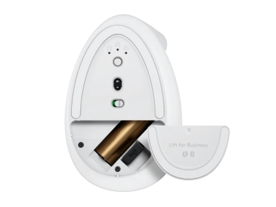 Безжична мишка Logitech Lift Vertical Ergonomic for Business - 910-006496, Бяла gallery image 5