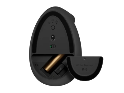Безжична мишка Logitech Lift Vertical Ergonomic for Business - 910-006494, Графит gallery image 5