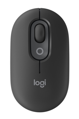 Безжична мишка Logitech POP emoji - 910-007412, Оптична, Графит