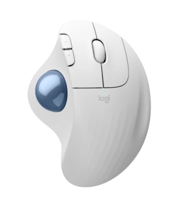 Безжична мишка Logitech ERGO M575S - 910-007030, Бяла