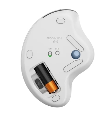 Безжична мишка Logitech ERGO M575S - 910-007030, Бяла gallery image 7