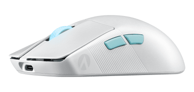 Геймърска безжична мишка ASUS ROG Harpe Ace Aim Lab Edition - 90MP02W0-BMUA10, Бяла gallery image 4