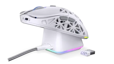 Геймърска безжична мишка ENDORFY LIV Plus - EY6A017, Бяла gallery image 13