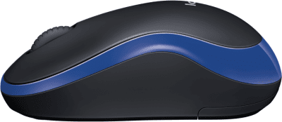 Безжична оптична мишка Logitech M185 - 910-002236, Черна/Синя gallery image 3