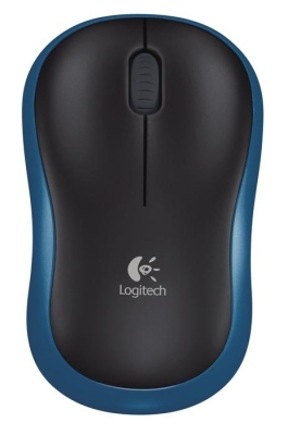 Безжична оптична мишка Logitech M185 - 910-002239, Синя