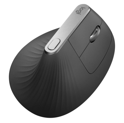 Безжична оптична мишка Logitech MX Vertical Advanced Ergonomic - 910-005448, Черна gallery image 3