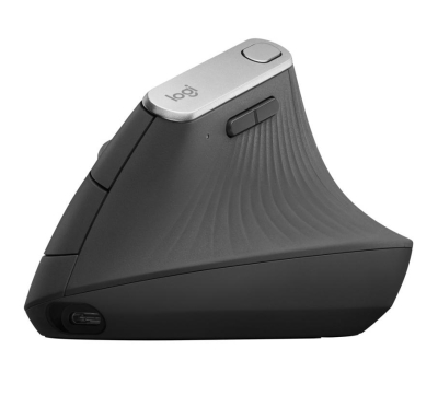 Безжична оптична мишка Logitech MX Vertical Advanced Ergonomic - 910-005448, Черна gallery image 4