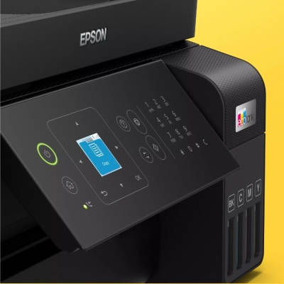 Мултифункционалнo устройствo Epson EcoTank L5590, Мастилоструйно, A4, 4800 x 1200 dpi, 33 ppm, Fax - C11CK57403 gallery image 2