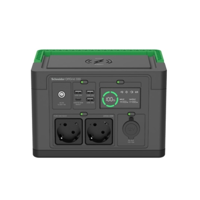 PowerBank Schneider OffGrid Portable Power Station 330, 330 W, Черен/Зелен - PPS330-GR gallery image 2