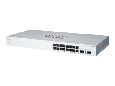 Суич Cisco Business CBS220 Smart 16-port Gigabit PoE 130 W - CBS220-16P-2G-EU