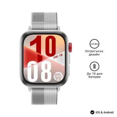 Смарт часовник HUAWEI Watch Fit 4 Seiya-B19W, Сив - 6942103155031 gallery image 7