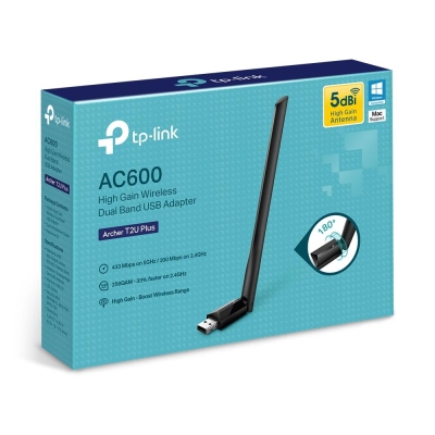 Безжичен адаптер TP-Link Archer T2U PLUS AC600 - 7247 gallery image 3