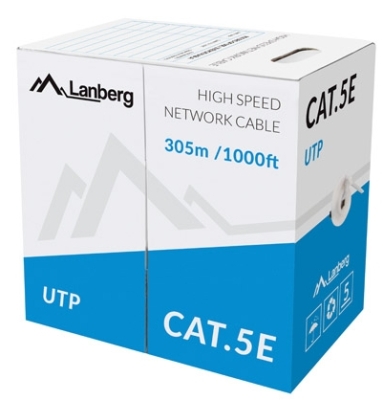 Кабел Lanberg CAT.5е, 305 m - LCU5-10CC-0305-S