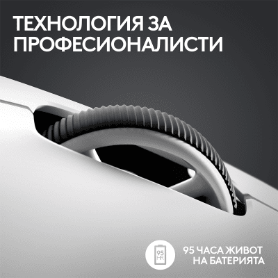 Безжична геймърска мишка Logitech G Pro X Superlight 2 - 910-006638, Бяла gallery image 5