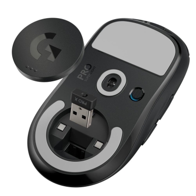 Безжична геймърска мишка Logitech G Pro X Superlight - 910-005880, Черна gallery image 9