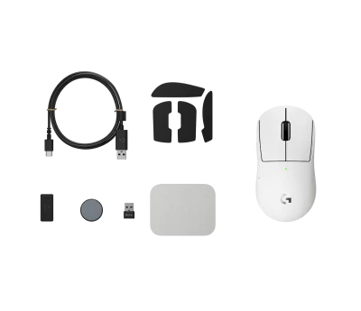 Безжична геймърска мишка Logitech G Pro X Superlight 2c - 910-007538, Бяла gallery image 8