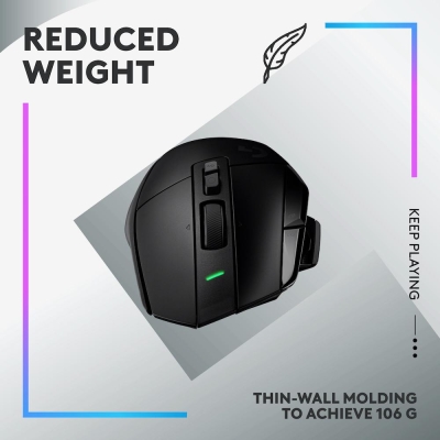 Безжична Геймърска мишка Logitech G502 X - 910-006180, Черна gallery image 2