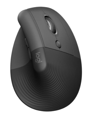 Безжична мишка Logitech Lift Vertical Ergonomic Mouse - 910-006473, Графит