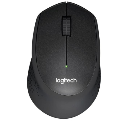 Безжична оптична мишка Logitech M330 Silent Plus - Logitech, Черна